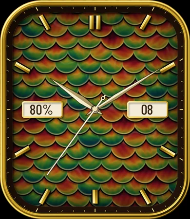 Ammolite Iridescent Scale Analog