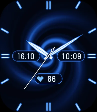 Blue Swirl Energy Lume Analog