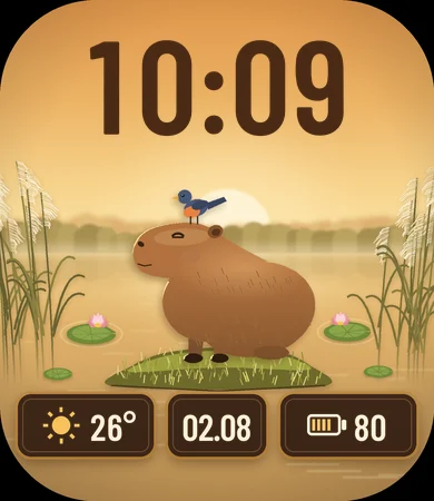 Capybara Riverbank Birds