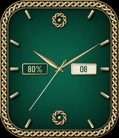 Celtic Knot Emerald Analog