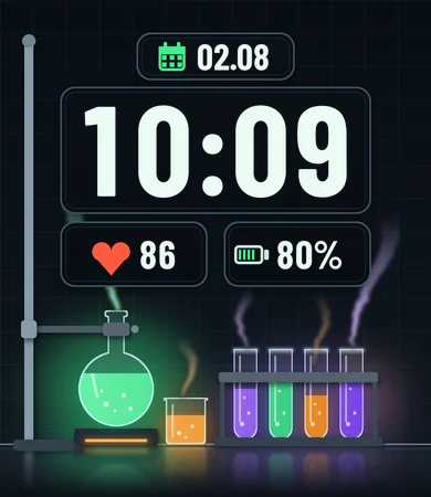 Chemistry Lab Bench Glow