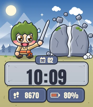 Chibi Cut Boulder Training Mountain Mist