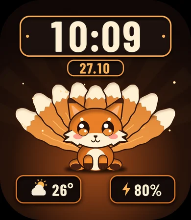 Chibi Fox Cub Nine Tails