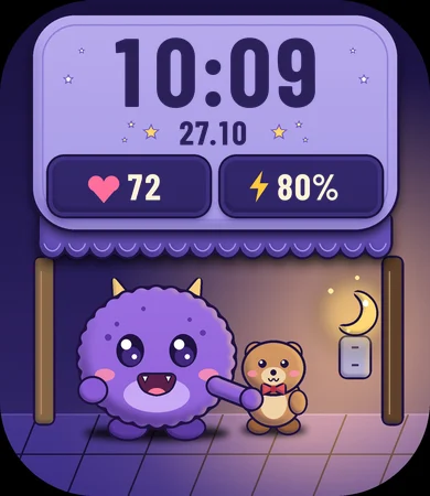 Chibi Monster Under Bed Nightlight Friend