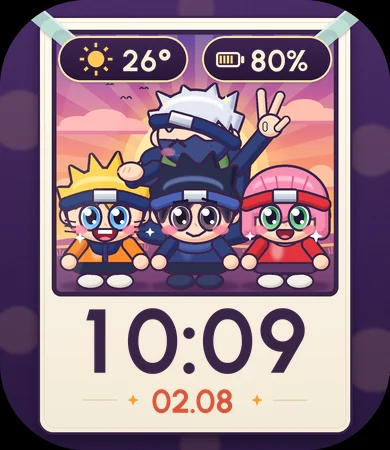 Chibi Three Kids Team Photo