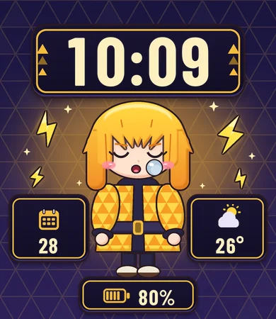 Chibi Yellow Scale Sleepy