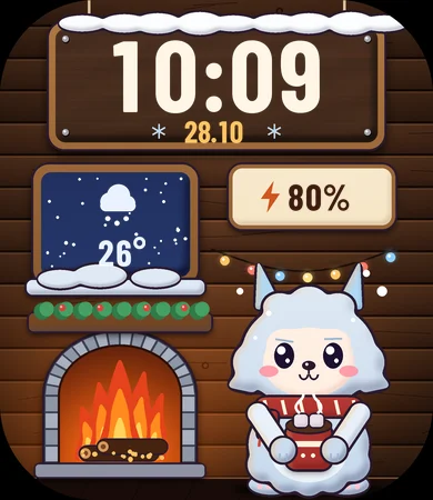 Chibi Yeti Cocoa Mug Snow Cabin