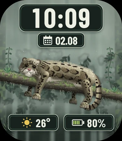Clouded Leopard Mist Branch