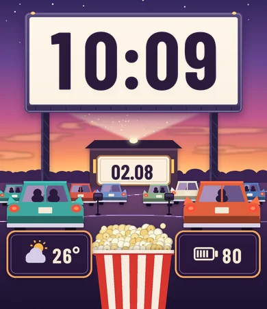 Drive-In Cinema Dusk