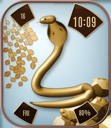 Enamel Zodiac Snake