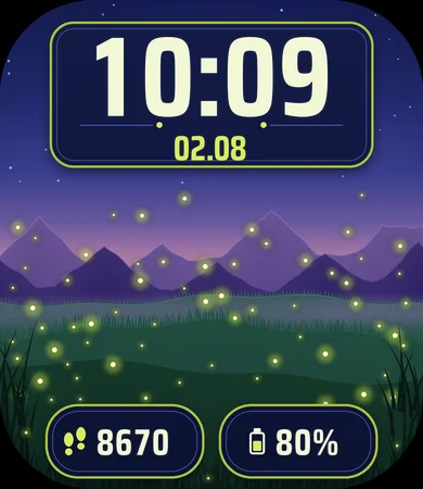 Fireflies Meadow Dusk