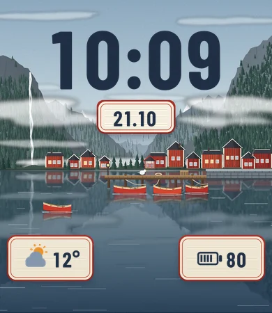 Fjord Village Red Boats