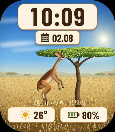 Gerenuk Acacia Browsing