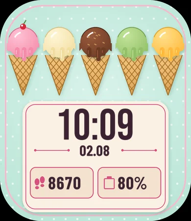Ice Cream Cones Row