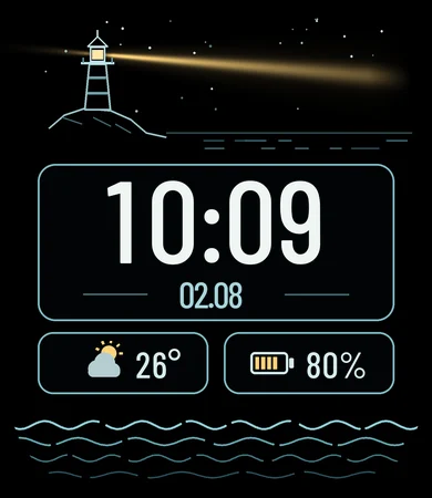 Lighthouse Beam Coast Night