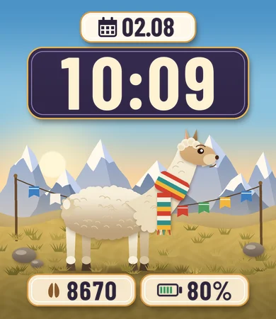 Llama Andes Mountain