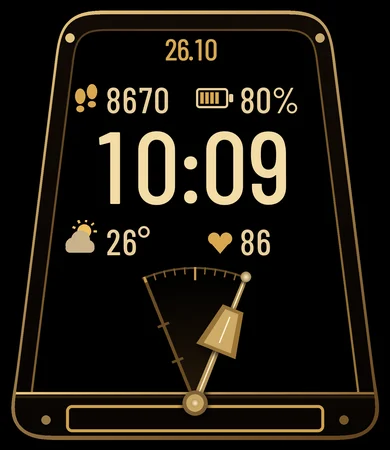 Metronome Pendulum Glow Black