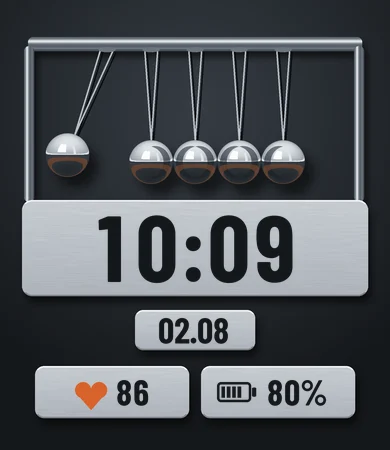 Newton's Cradle Chrome