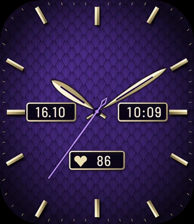 Night Purple Scale Pattern Analog