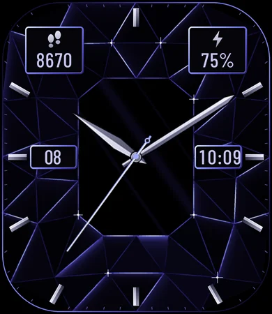 Obsidian Glass Facets Analog