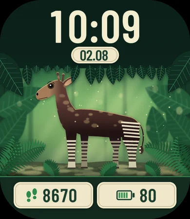 Okapi Rainforest Dappled Light