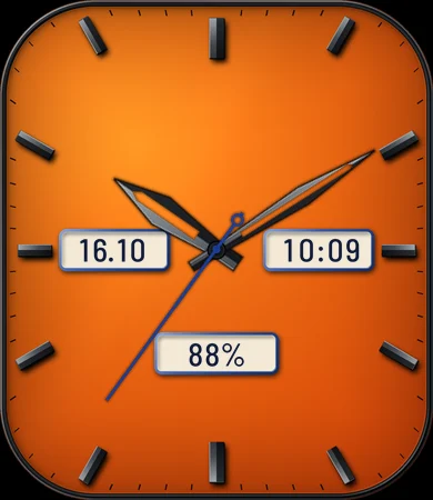 Orange Lacquer Black Bold Analog