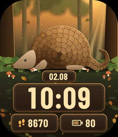 Pangolin Forest Floor Dusk