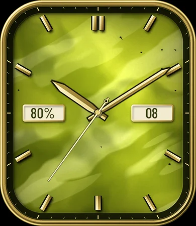 Peridot Olive Green Analog