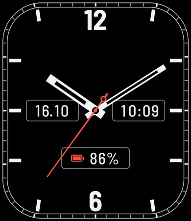 Railroad Minute Track Arabic Analog Black