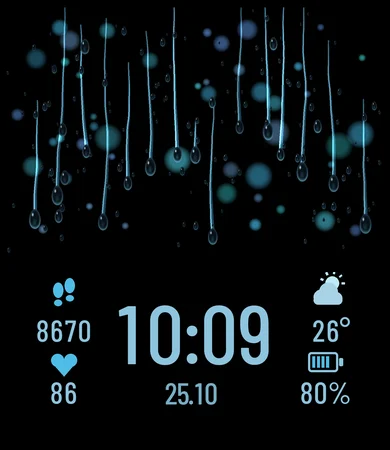 Rain Streaks Window Night