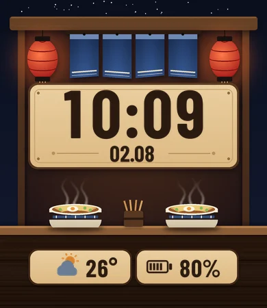 Ramen Stall Noren Night Lantern