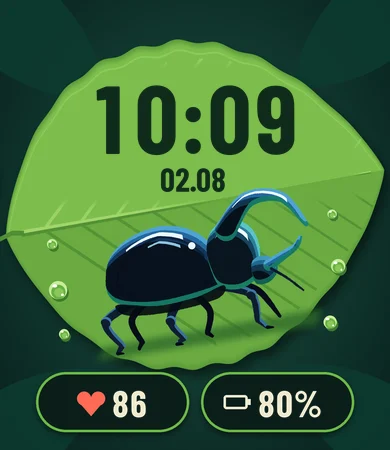 Rhino Beetle Leaf