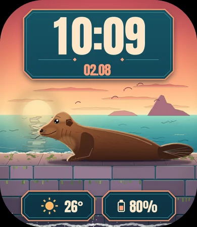 Sea Lion Rocky Pier Sunset