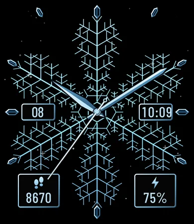 Snowflake Hexagonal Frost Analog