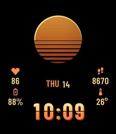 Split Tone Numerals Black