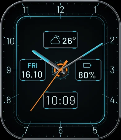 Station HUD Cyan