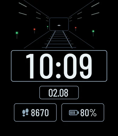 Subway Tunnel Signal Lights