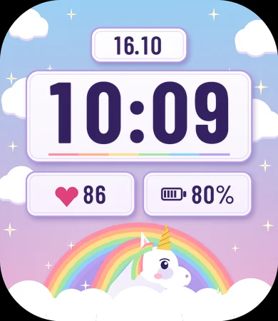 Unicorn Rainbow Clouds