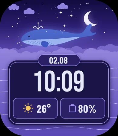 Whale Cloud Night