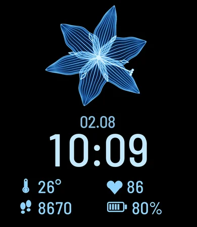 X-ray Flower Translucent Black