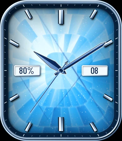Zircon Sky Blue Analog